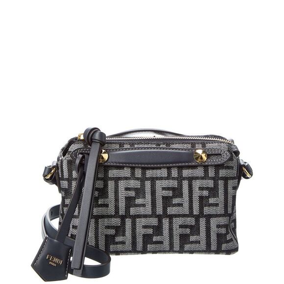 FENDI Handbags - Fendi By The Way Soft Mini Ff Denim & Leather Satchel, Blue